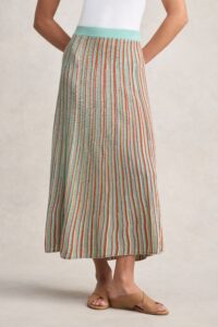 Stripe Knit Skirt - Multi Stripe