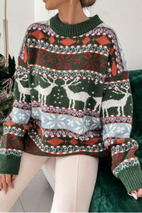 5-Color Block Striped Sweater